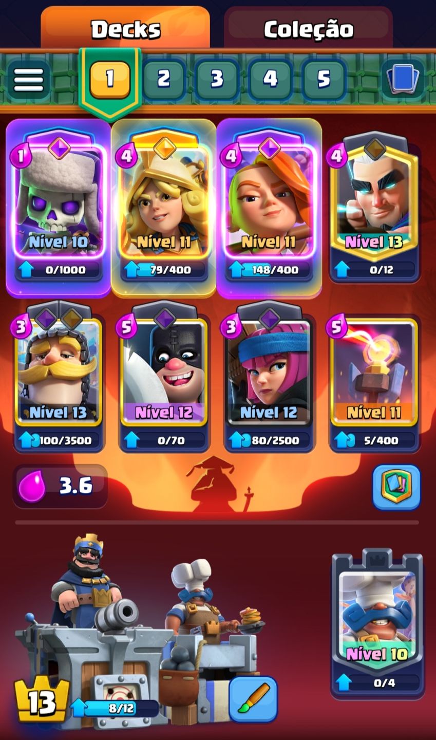 CONTA RARA CLASH ROYALE 9 ANOS!!!