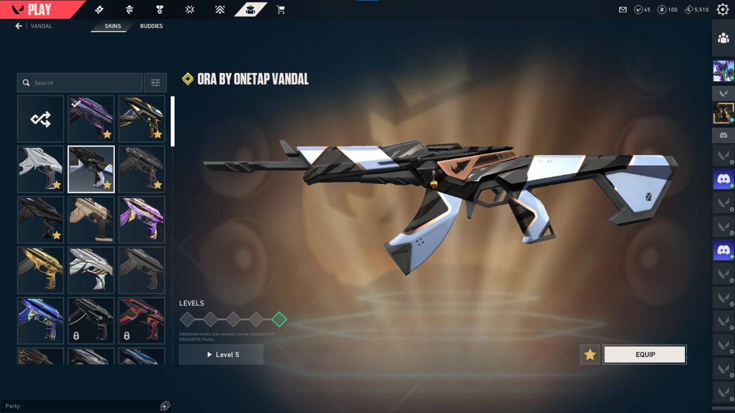 Conta de valorant com skins top e variedade