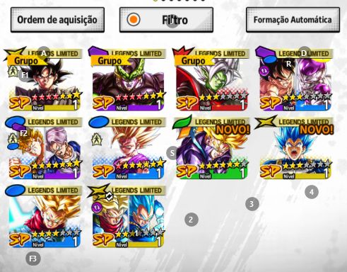 Dragon ball legends, Conta Full meta PvP, 3 Lr + LFS estrelados