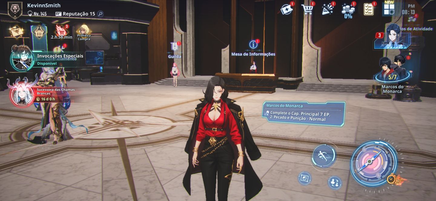 Solo leveling: 156 Nivel, 169k de núcleo modo história apenas 18%