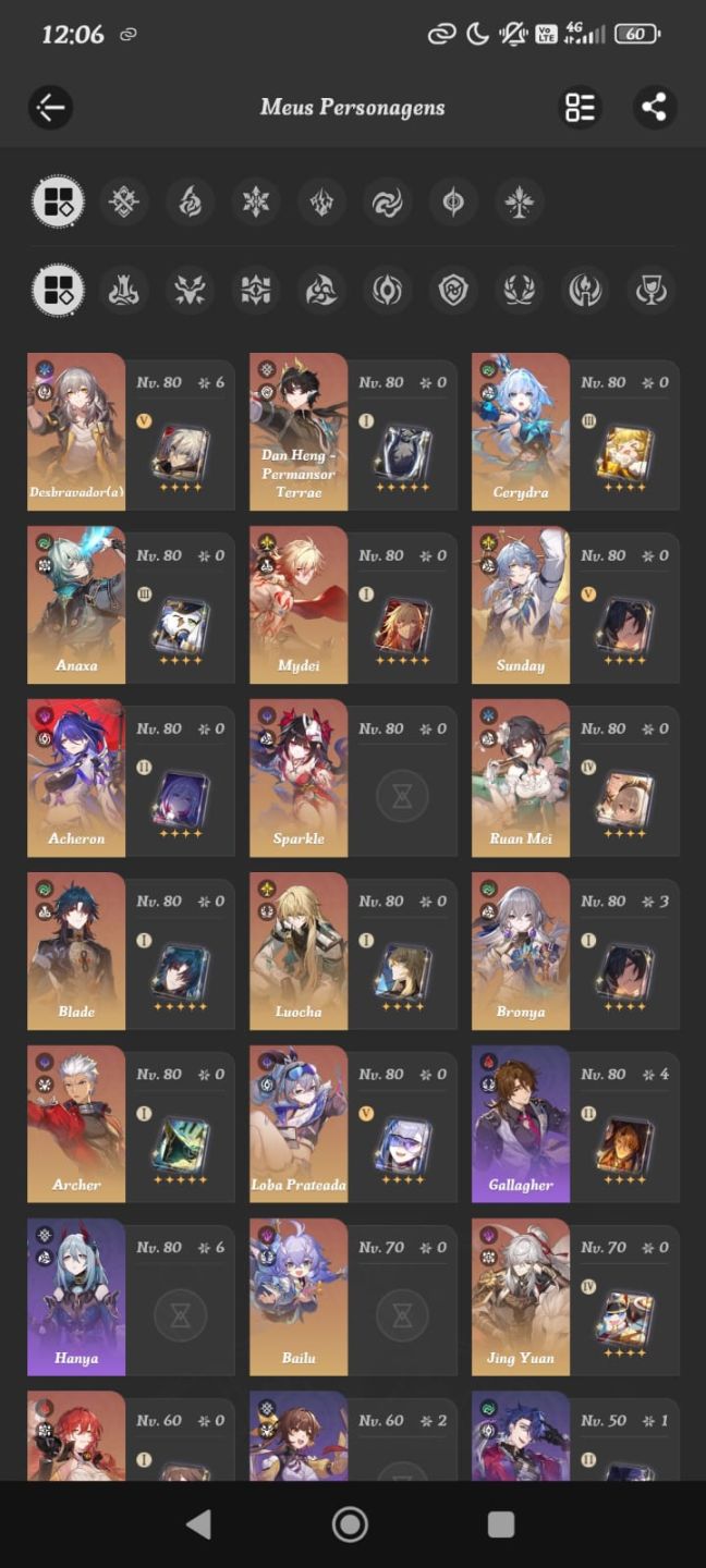 Conta Genshin Impact + ZZZ + Honkai (Flins com assinatura, bonecos meta, etc)
