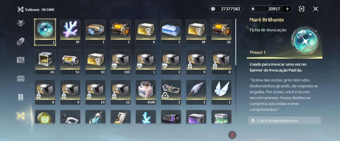 Conta Hsin S2/Iuno/Chisa/26k Astrites/personagens/entrega automática