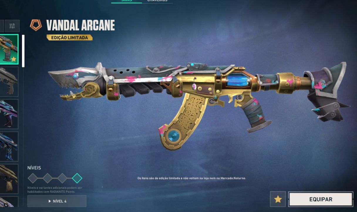 Conta valorant com vandal arcane