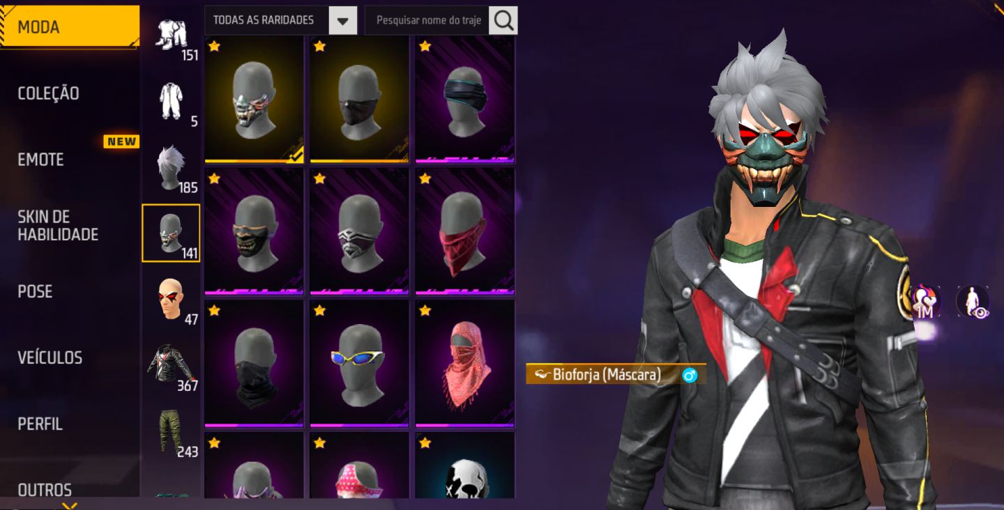 CONTA DE FREE FIRE GEMADA UMP E XM8 ATT!