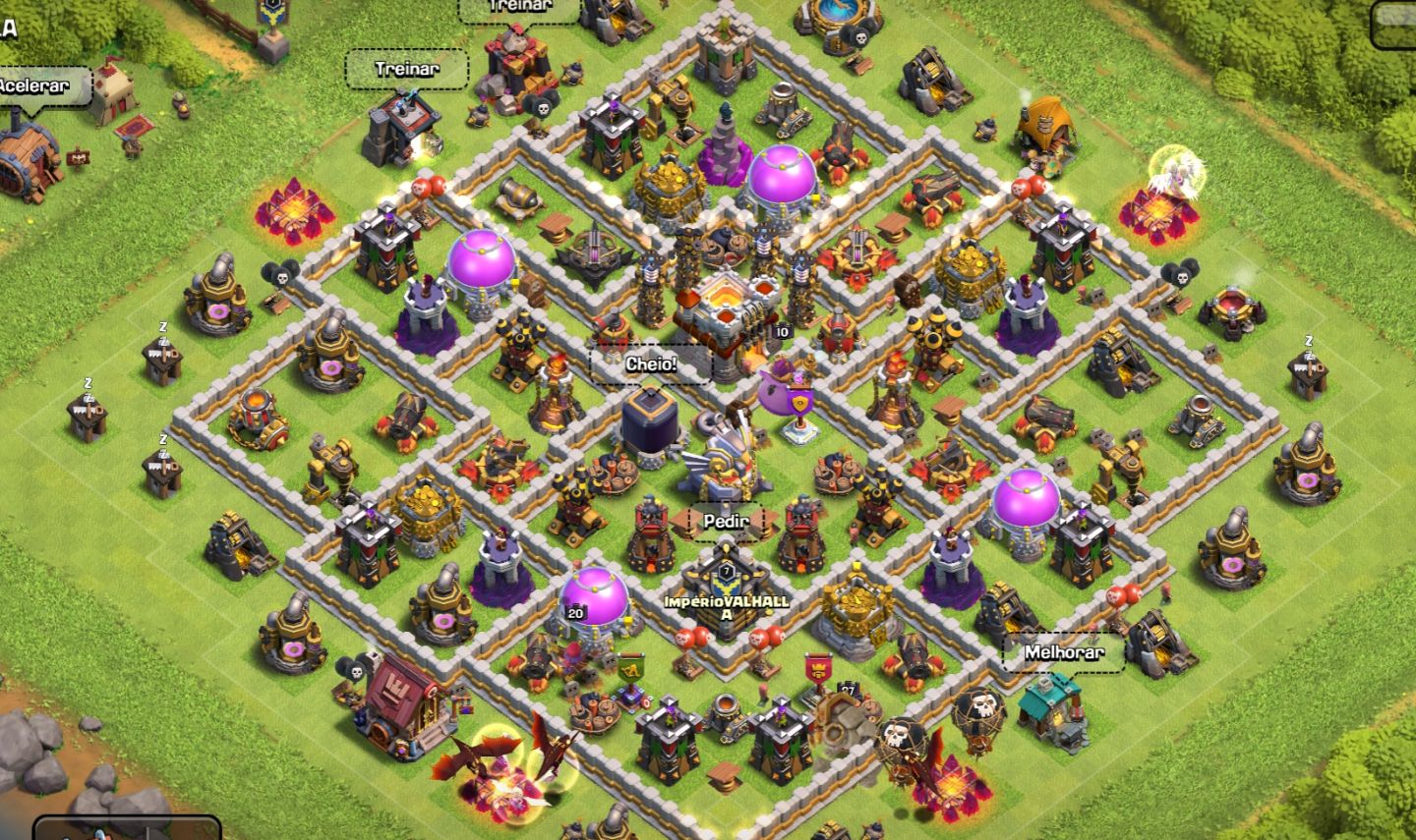 Conta clash of clans,CV 11 quase full,aceito negociar pelo valor da conta