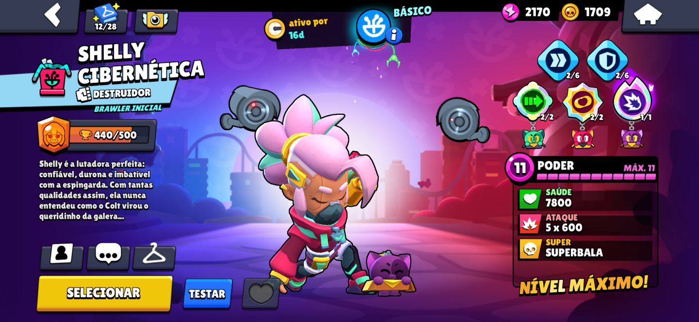 Conta de braws stars rara, com várias skins