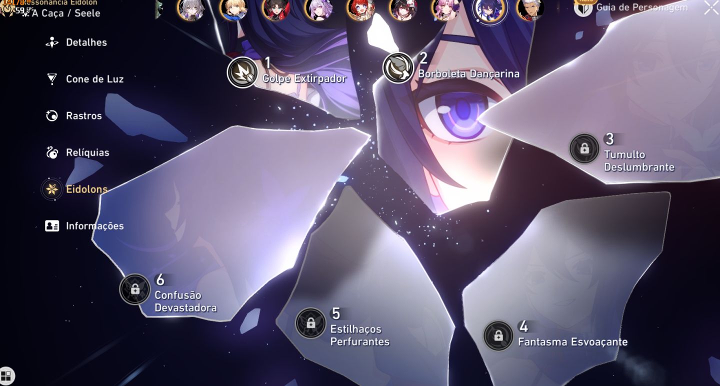 Conta end game star rail. Loba 999 E2/ Acheron E2/ Mortenax blade E2/ Firefly E2