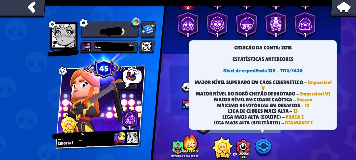 CONTA BRAWL STARS & CLASH ROYALE 2018/2017 COM TODOS OS BRAWLERS & CARTAS!