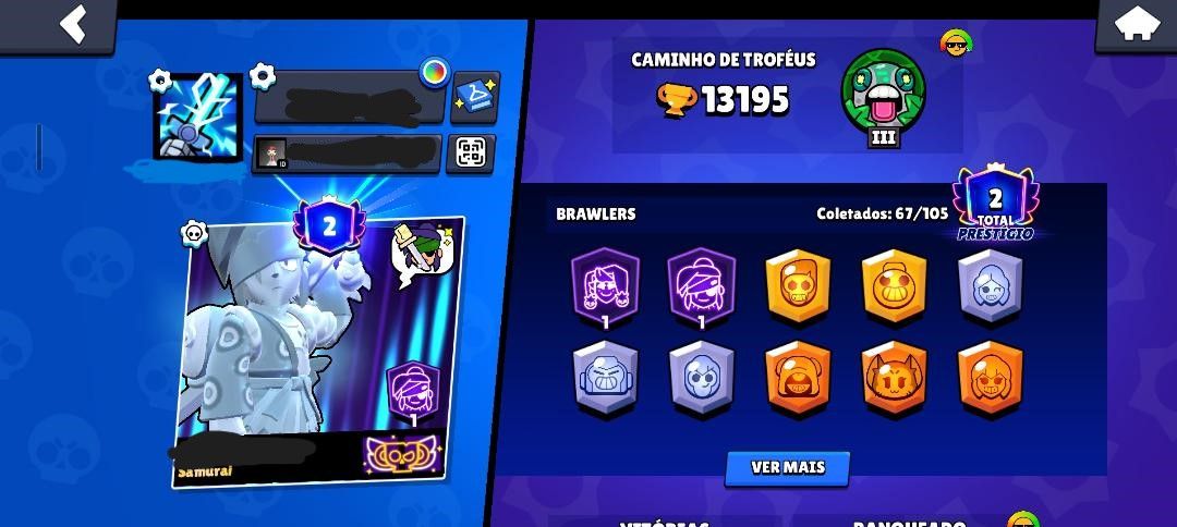 CONTA DE BRAWL STARS(PREÇO NEGOCIAVEL)
