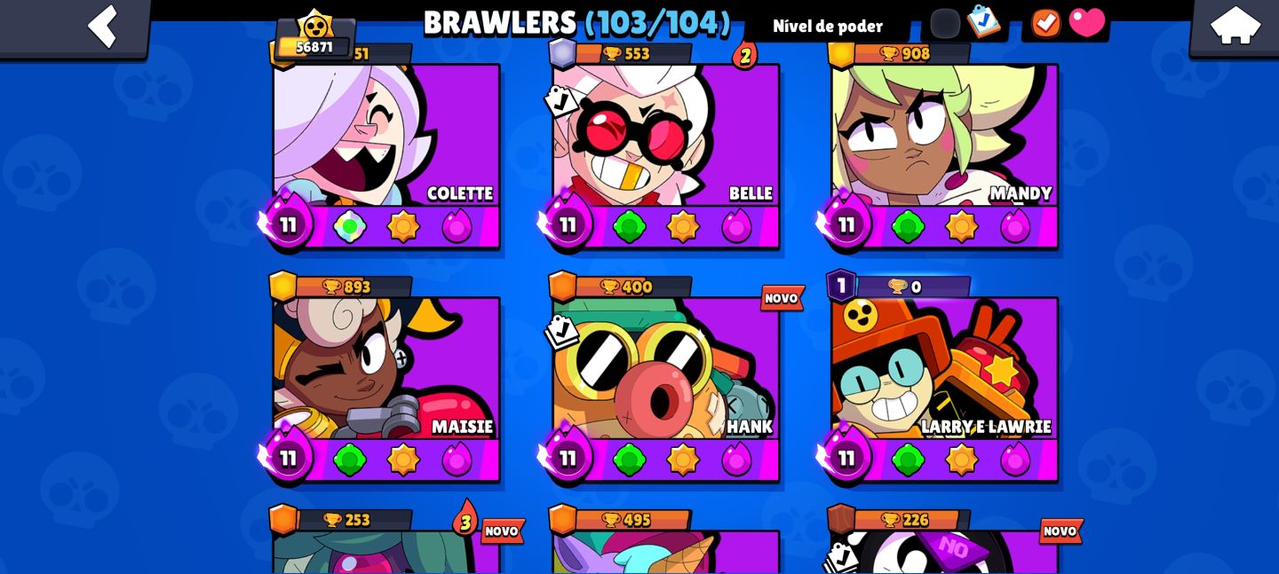 Conta gemada Brawl Stars End Game