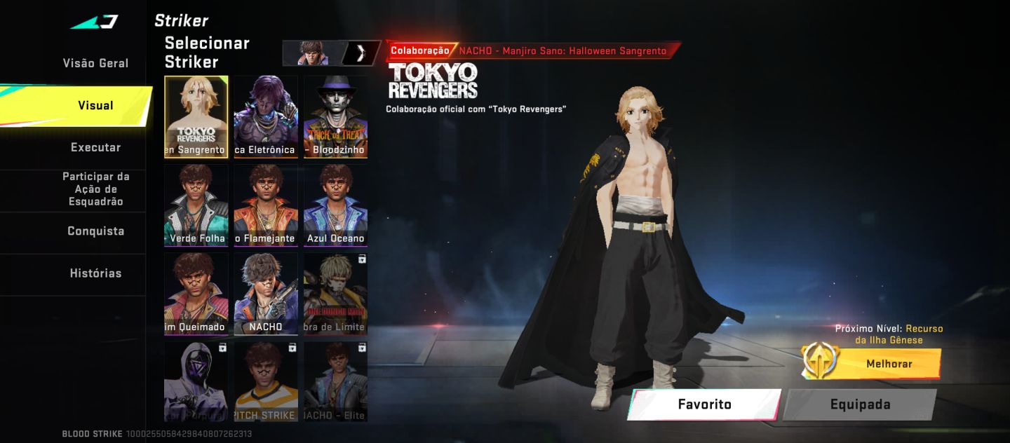 BLOOD STRIKE FULL ACESSO + Hank Eterno, Shuriken, Tokyo Revengers, Bleach, etc.