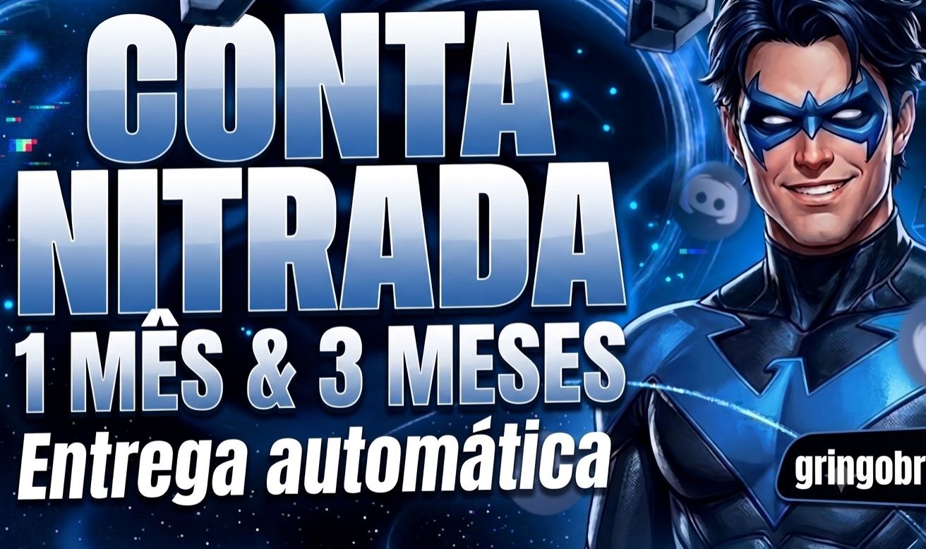 Conta Discord Nitrada 1 Mês | 3 Meses | Conta Virgem