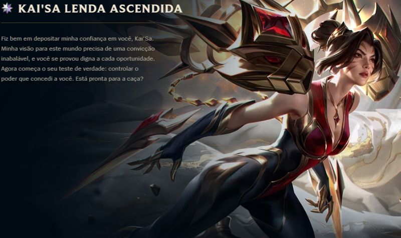 CONTA PREMIUM LOL | 429 SKINS | KAI'SA LENDA ASCENDIDA (HALL OF LEGENDS) |
