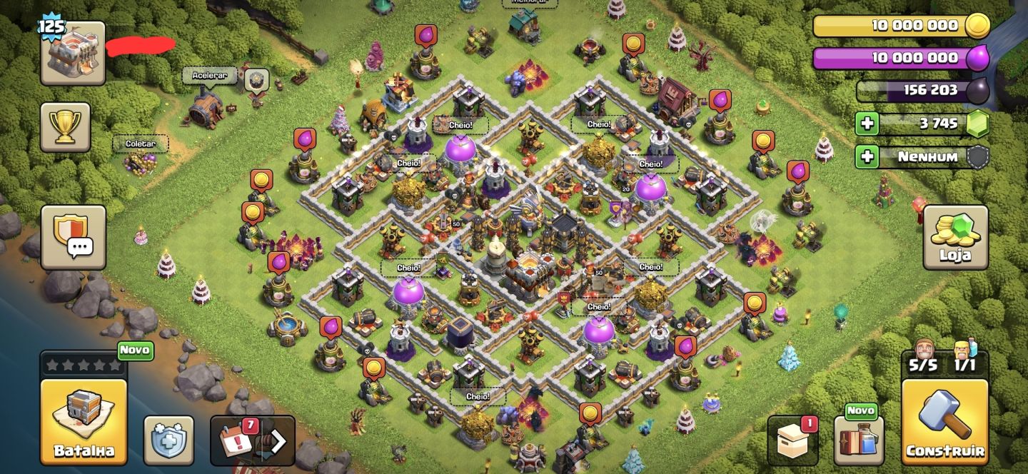 CONTA DE CLASH OF CLANS CV11 FULL E CLASH ROYALE ARENA 22