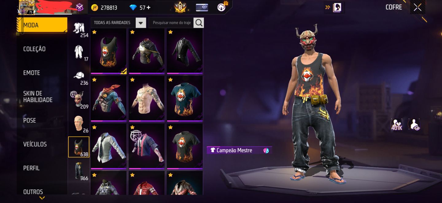 Mestres antigos free fire