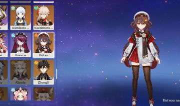 Conta genshin impact com hutao + skin