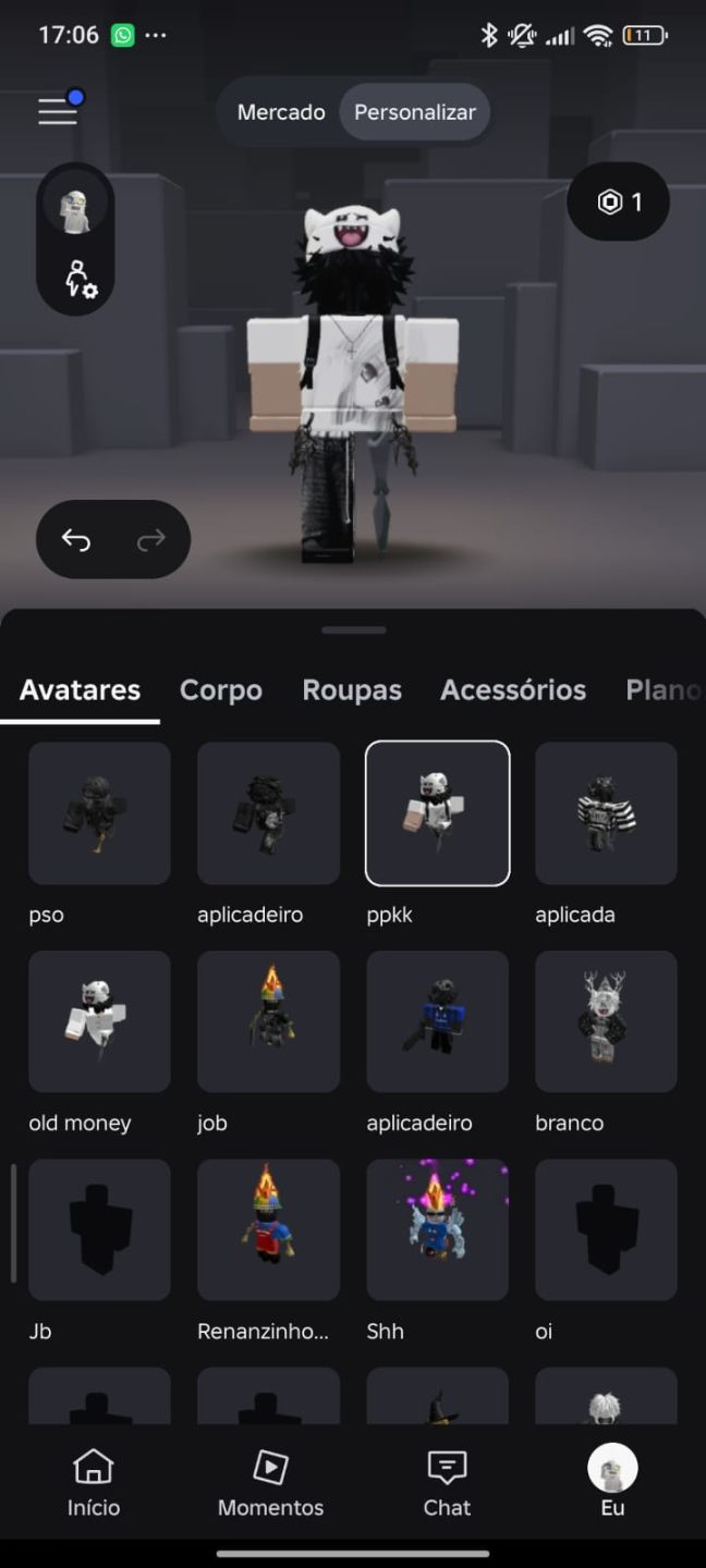 CONTA DE ROBLOX RARA E GEMADA FULL ACESSO