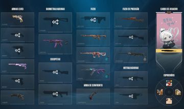 Conta de Valorant com varias skins!!! (Limão) 1 (PREÇO NEGOCIÁVEL !!!)