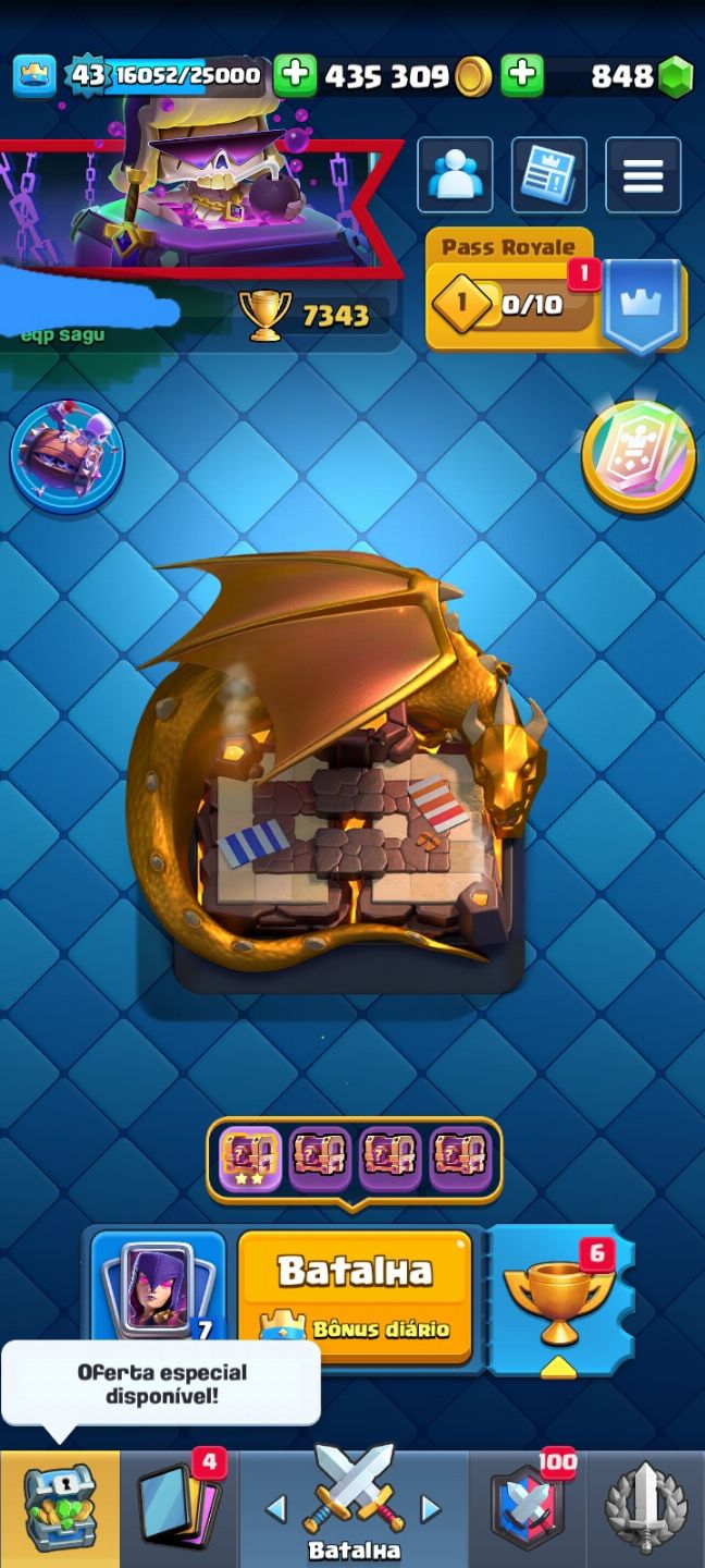 Conta Clash 5 anos,7k troféus com barril 15 elite!