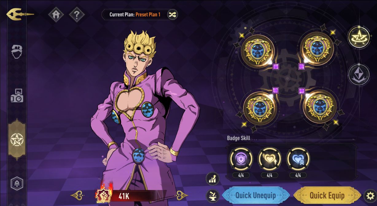 JOJO: GS Conta full endgame com todos os emblemas jotaroSC6S6 e giorno