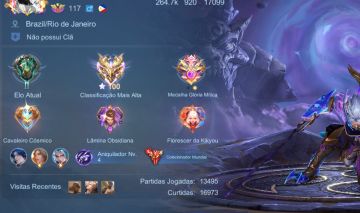 ACC EX-IMORTAL COM MUITAS SKINS MÓBILE LEGENDS