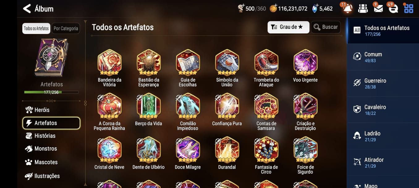 Conta Epic7 Endgame! Vários ML e Collab da Frieren.