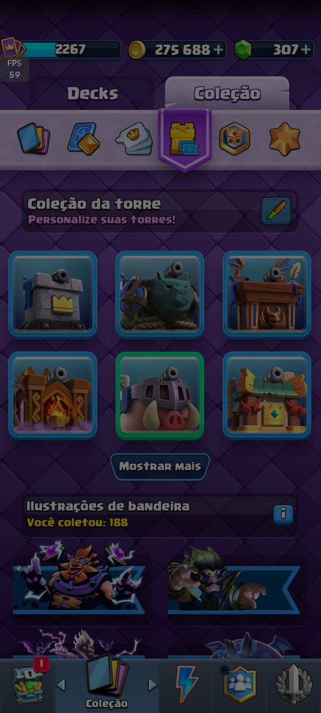 Conta de Clash Royale Profissional