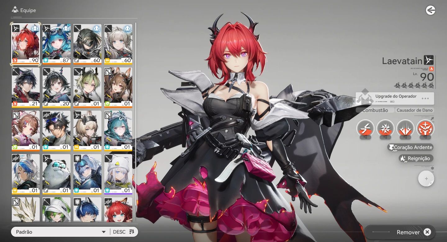 Arknights Endfield, Nível 51, Conta com Laevatain, Last Rite e Ardelia