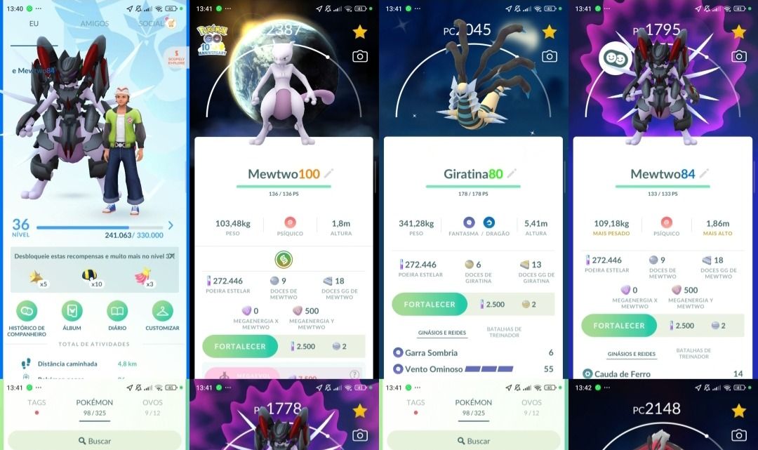 Pokémon Go LVL 36 | Mewtwo Armored | Mewtwo 100% com Fundo Q263