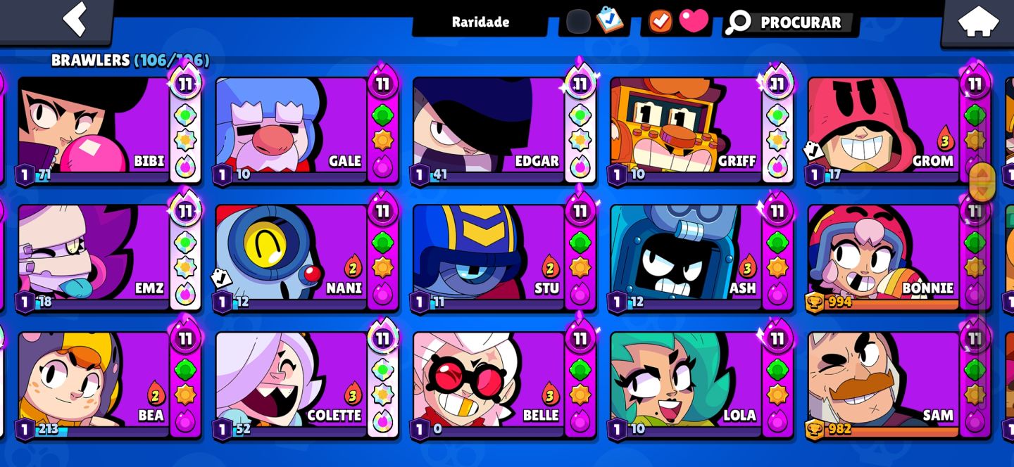 (PRA HOJE) CONTA DE BRAWL STARS FULL UPADA 93K JUNTO COM CONTA DO CLASH ROYALE