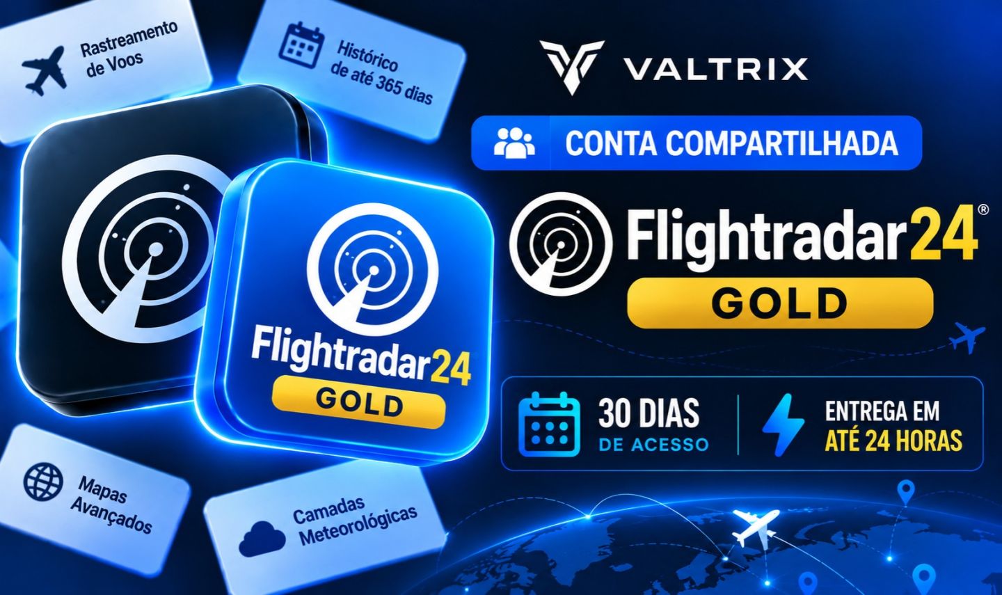Flightradar24 Gold | 30 Dias | Conta Compartilhada