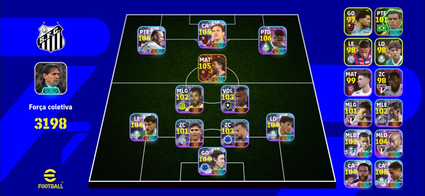 Conta de Efootball mobile com os melhores jogadores