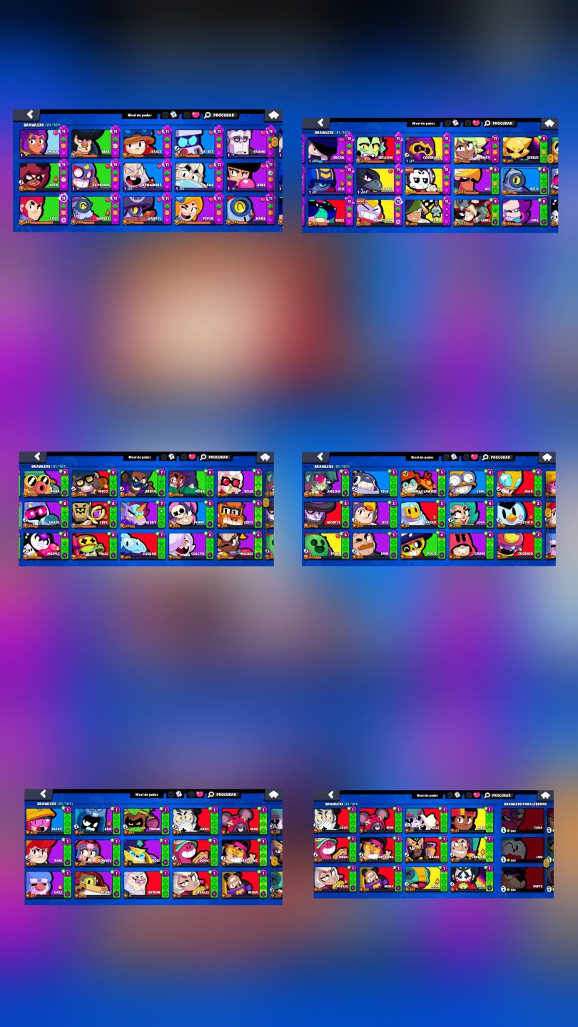 Conta clash royale e brawl stars full tudo de personagens no clash royale