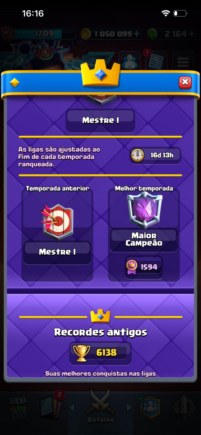 Conta Clash Royale Profissional muito Rara