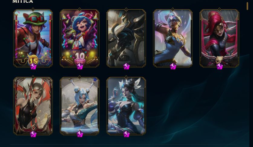 Conta lol esmeralda 2 , 471 skins com skins escolhidas na mão (negociável)