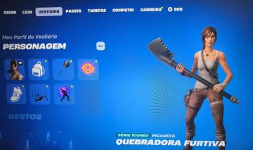 Conta de fortnite tryhard super barata com Lara Croft!