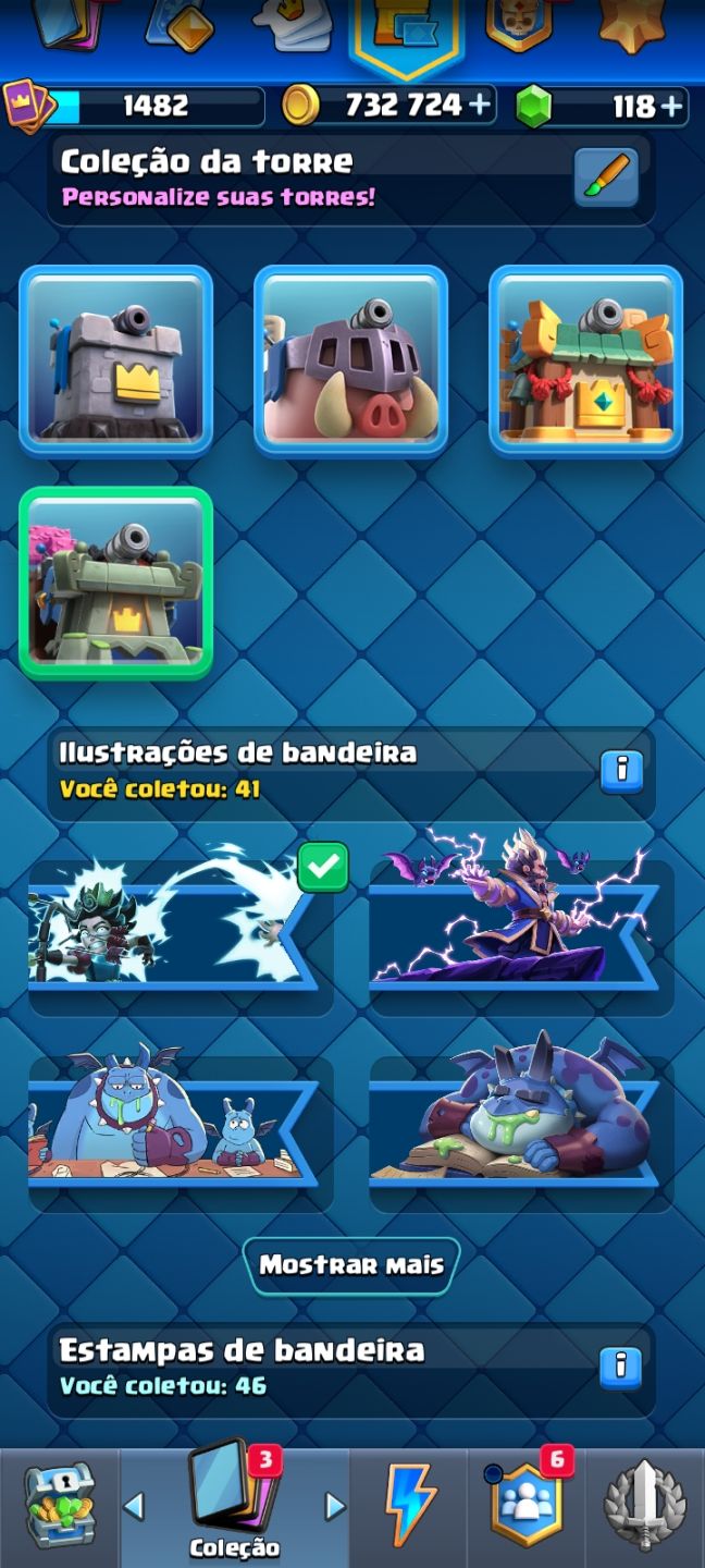 Conta de Clash Royale com 9k de troféus