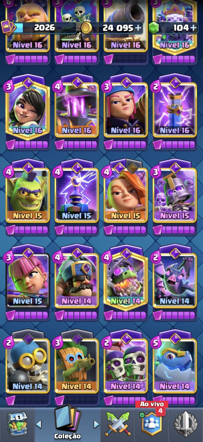 CONTA CLASH ROYALE END-GAME (10 ANOS) 14.000+ TROFÉUS | TORRE LV 16