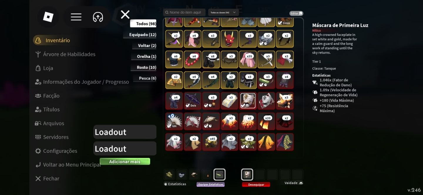 CONTA PROJECT SLAYER 2 -LVL MAX E WARFANS T2 CLAN SOYAMA
