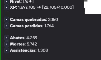 Conta level 70 mush original com ultra vip e etc