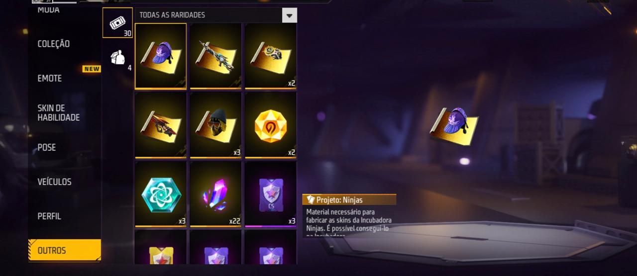 CONTA FREE FIRE | 150+ SKINS E ITENS RAROS | MCLAREN P1 | DRAGÃO NEGRO LV.3