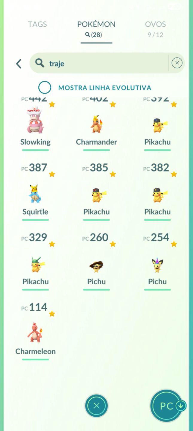 Conta ano 2016 99 passe premium Celebi Shiny