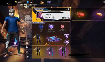 CONTA DE FREE FIRE GEMADA COM 4 ANGELICAIS E AK DO DRAGÃO LVL 7