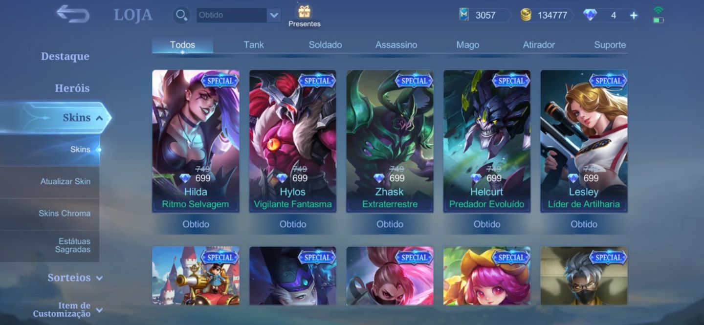Conta mobile legends com wr bons e poucas partidas