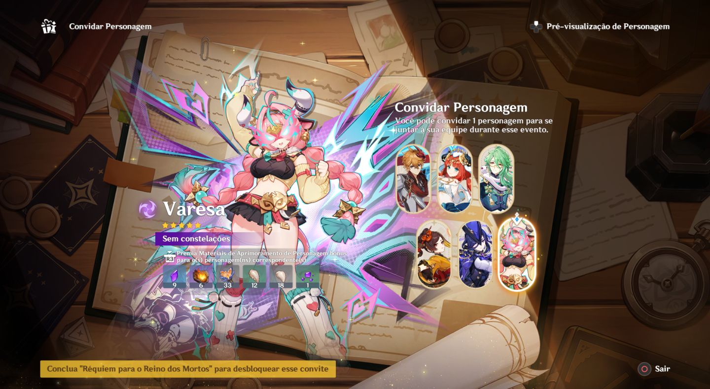 (PROMOÇÃO) CONTA GENSHIN 43 CHAR 5 STAR | 31 ARMASS | AR 60 IMPERDÍVEL