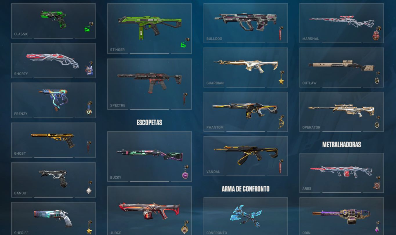 Conta Valorant | 3 Skins do champions +192 SKINS | Dima3 | Lvl338 | 4K investido