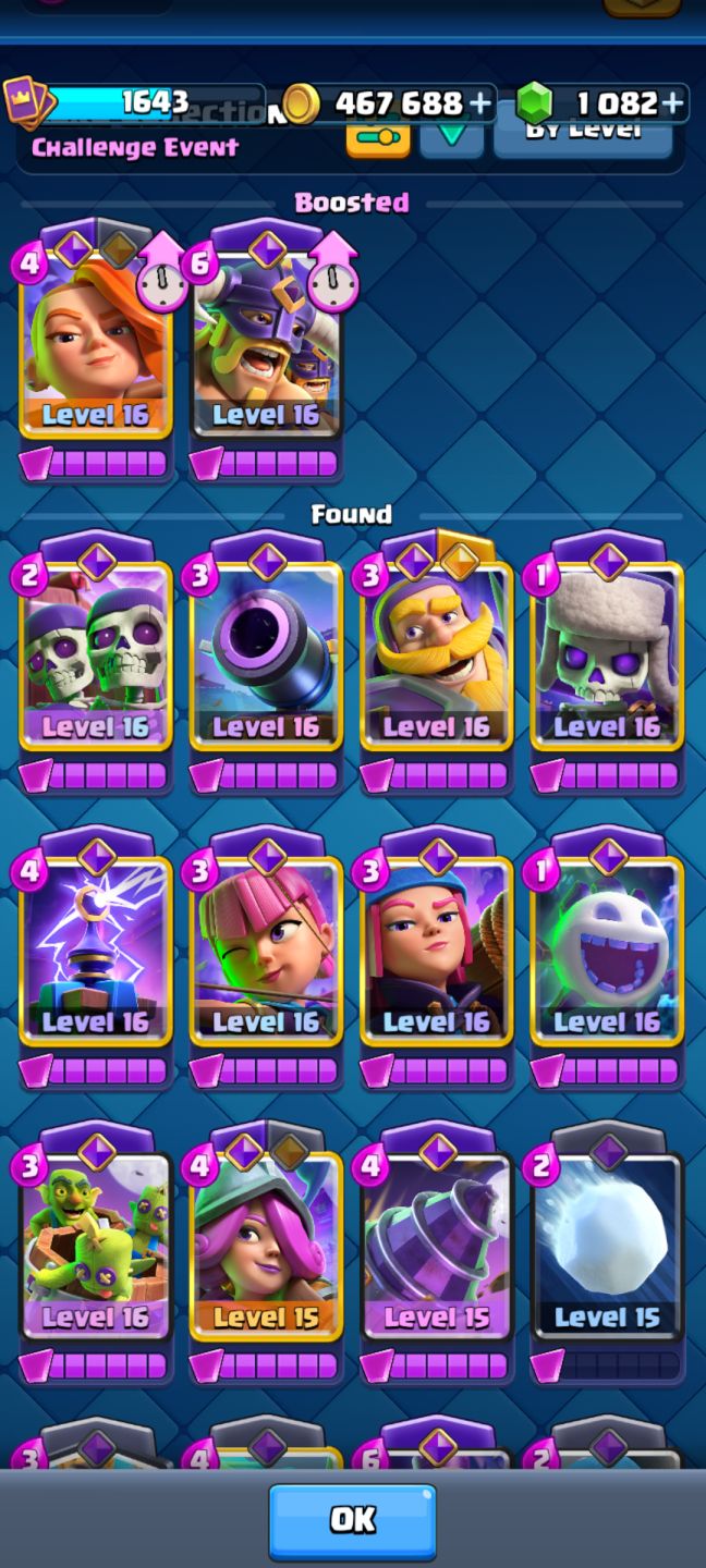 CONTA DE CLASH ROYALE,NIVEL 16, EVOLUÇÕES, HERÓIS