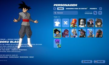 Conta Fortnite 11 Skins | Goku Black | | (Somente Pc e mobile)