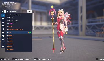 CONTA OVERWATCH COM MERCY ROSA + ARMA MÍTICA + OVERWATCH 10 ANOS E LE SSERAFIM