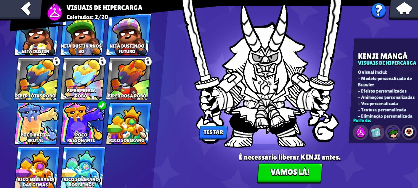 Conta de Brawl Stars Iniciante e Rara